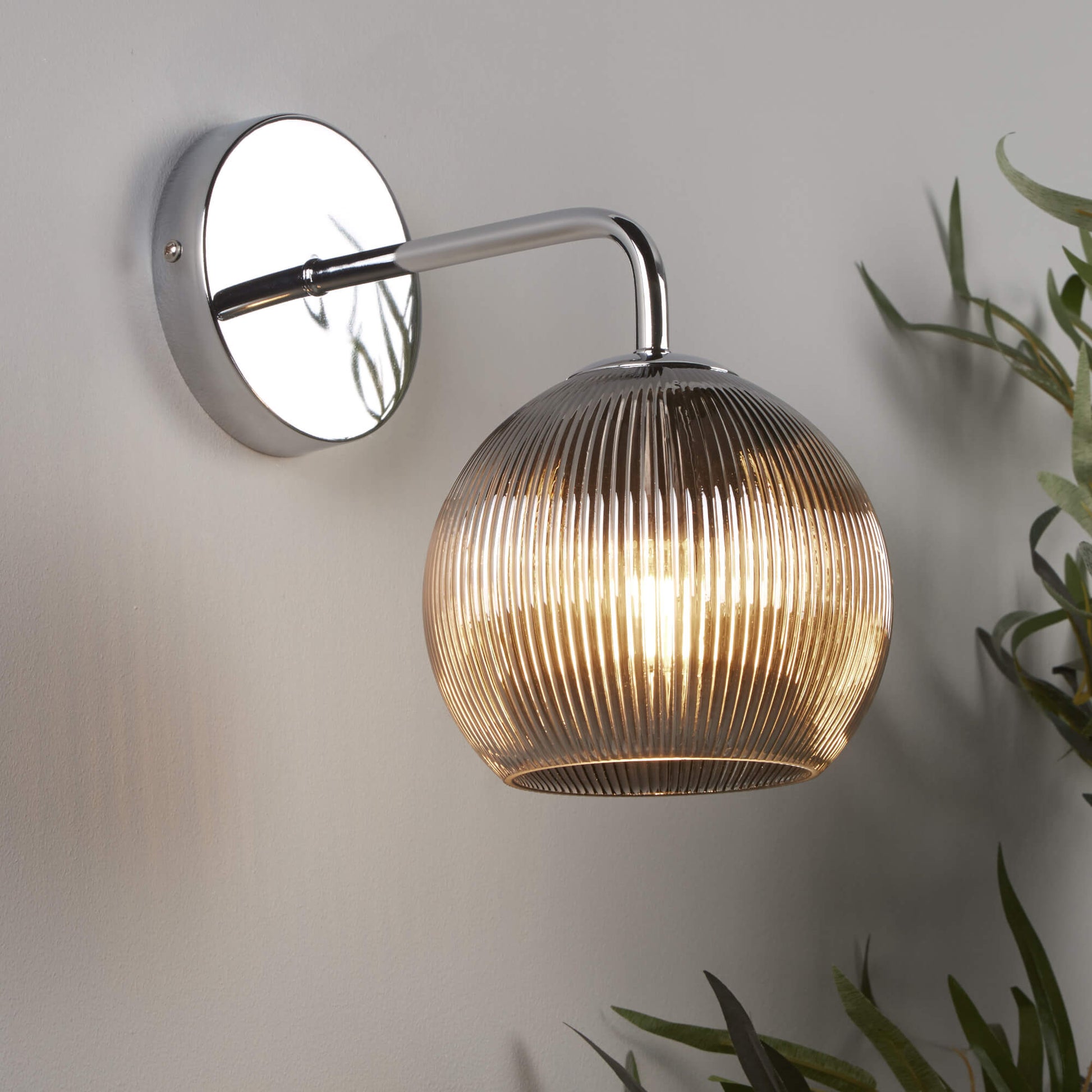 Hamblin Chrome Wall Bracket - White Bear Furnishings