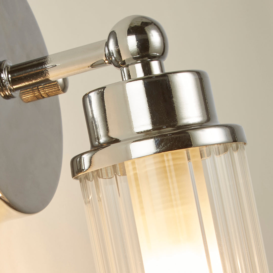 Vurton Chrome Bathroom Wall Light - White Bear Furnishings