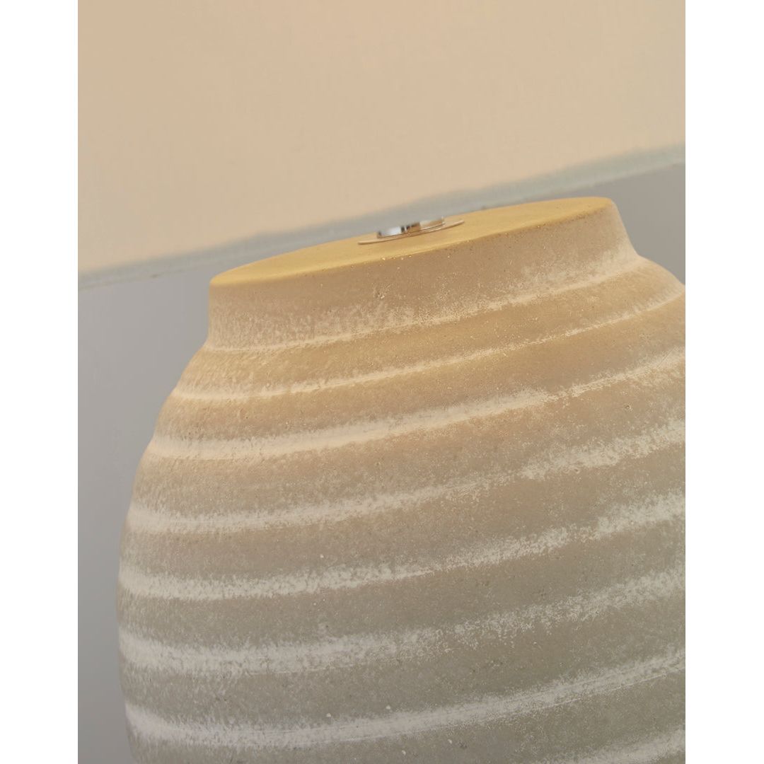 Pagazzi Jennie Cream Ceramic Table Lamp - White Bear Furnishings