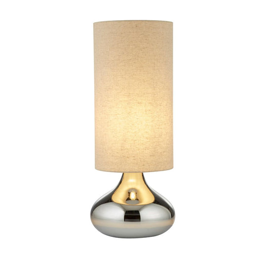 Cissy Dark Smokey Glass Table Lamp - White Bear Furnishings