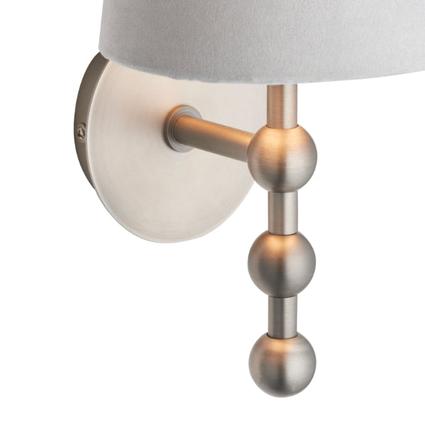 Bobble Aged Pewter Wall Light - White Bear Furnishings