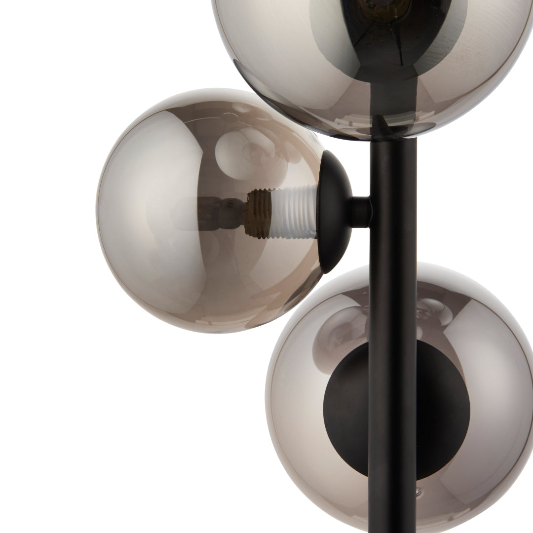 Reeko 5 Light Matte Black Ceiling Pendant - White Bear Furnishings