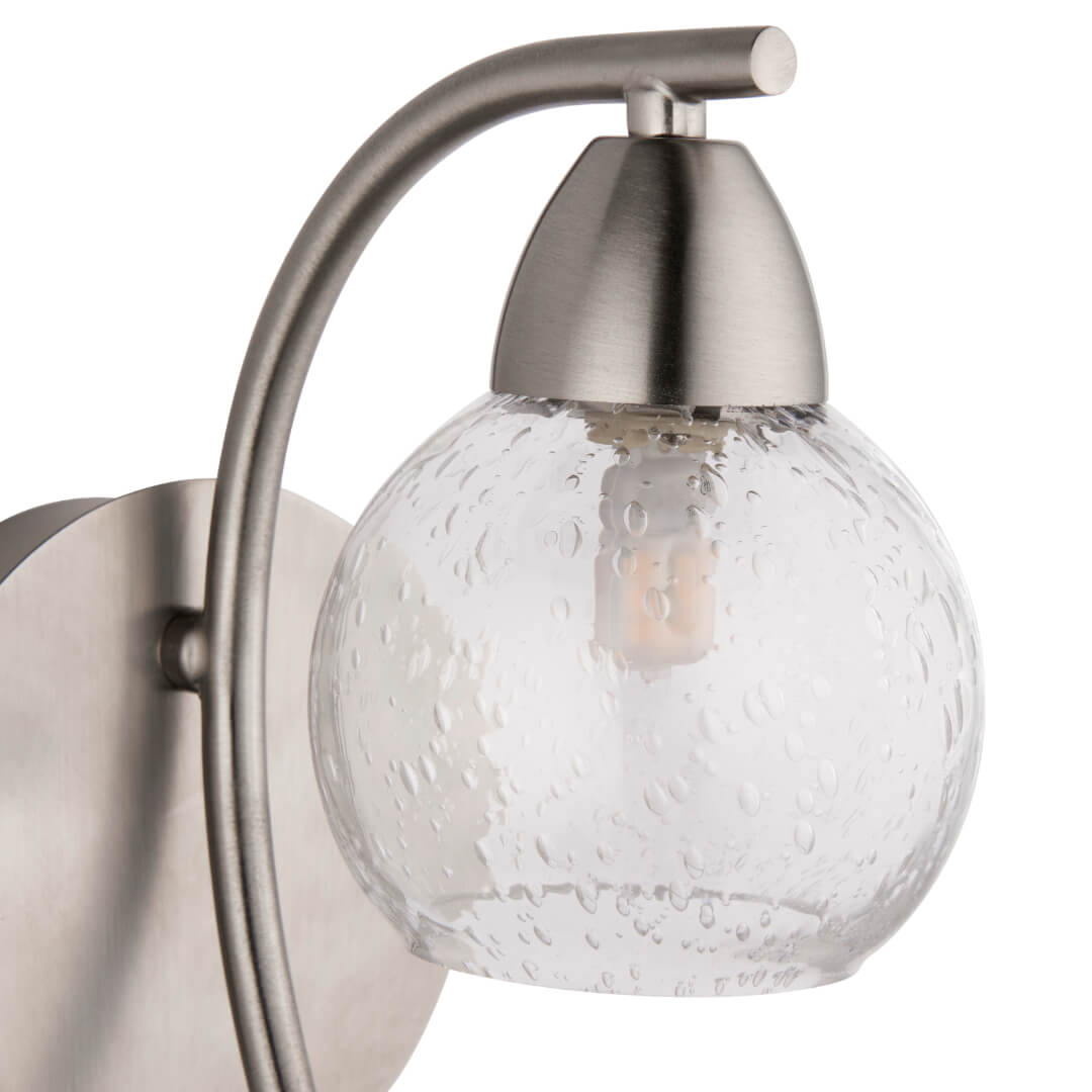 Callen Satin Nickel Wall Light - White Bear Furnishings