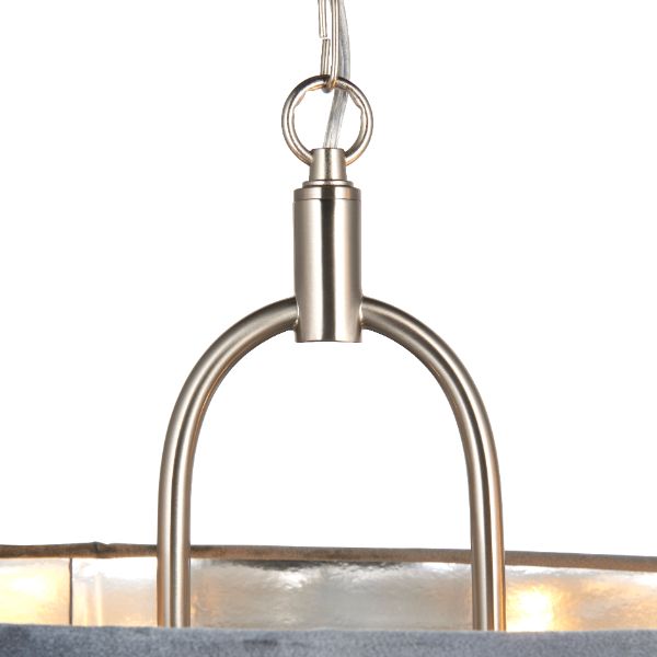 Tassel Satin Nickel Ceiling Pendant - White Bear Furnishings