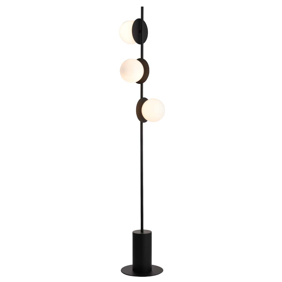 Satellite Matt Black Floor Lamp - White Bear Furnishings