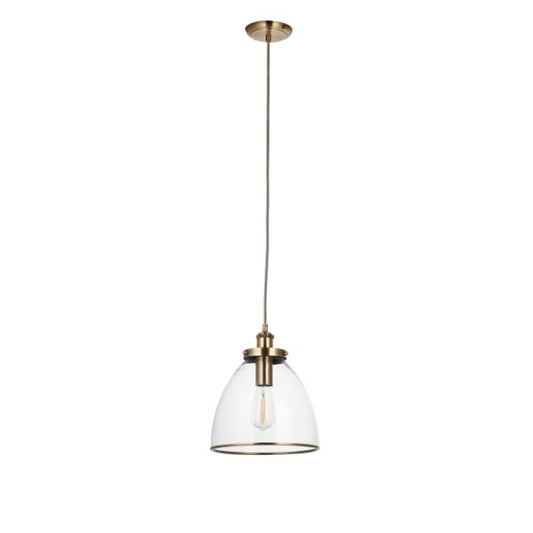 Brunswick Antique Brass Ceiling Pendant - White Bear Furnishings