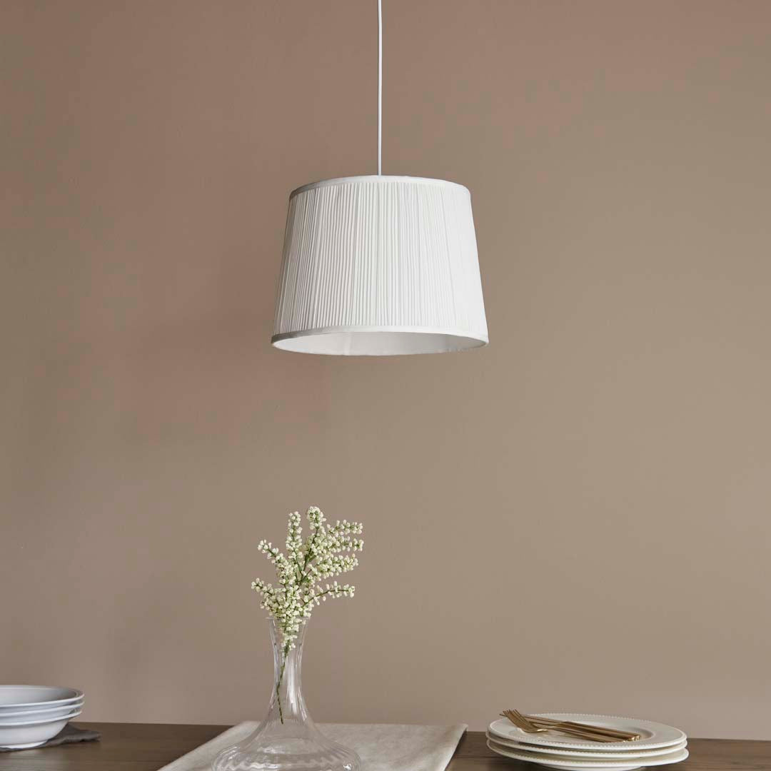 Pennington 25x21 Ivory Shade - White Bear Furnishings