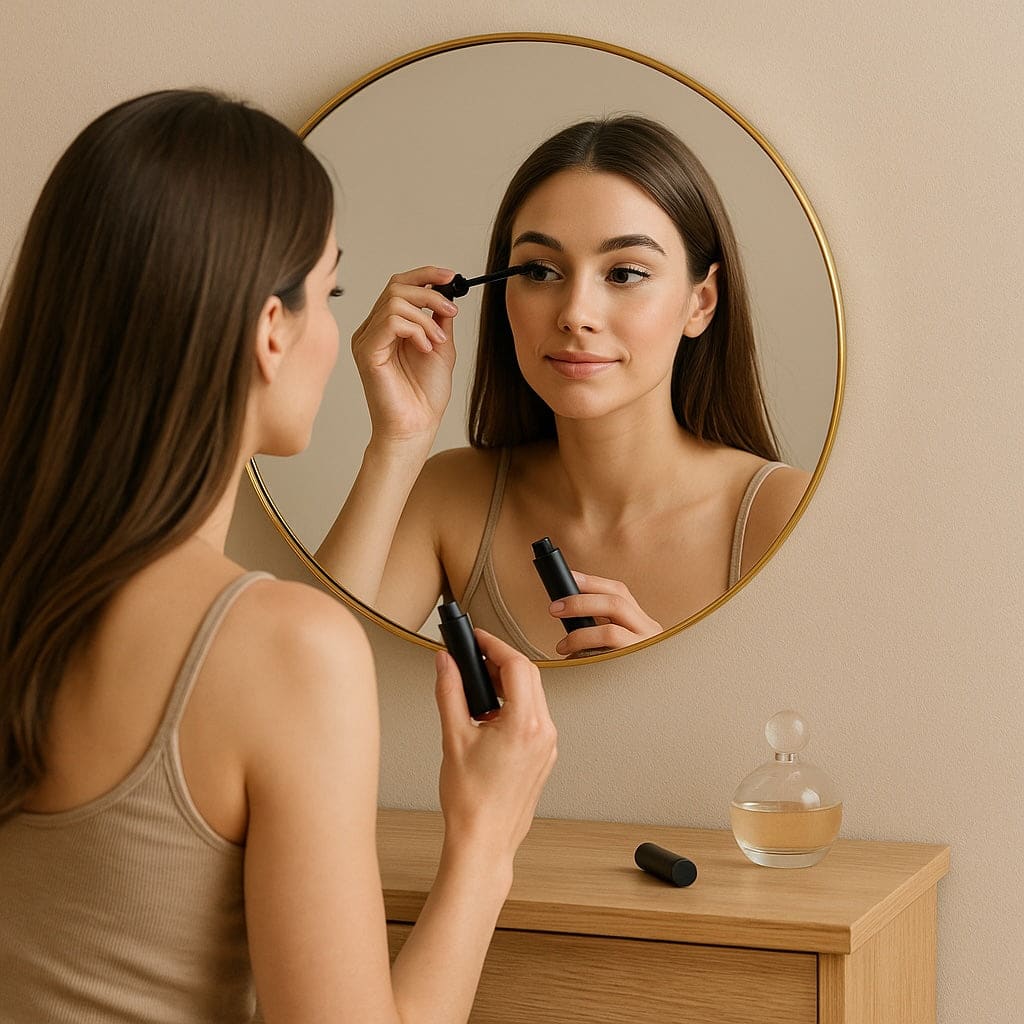 Rei - Round Gold Metal Circle Mirror - 50cm x 50cm - White Bear Furnishings