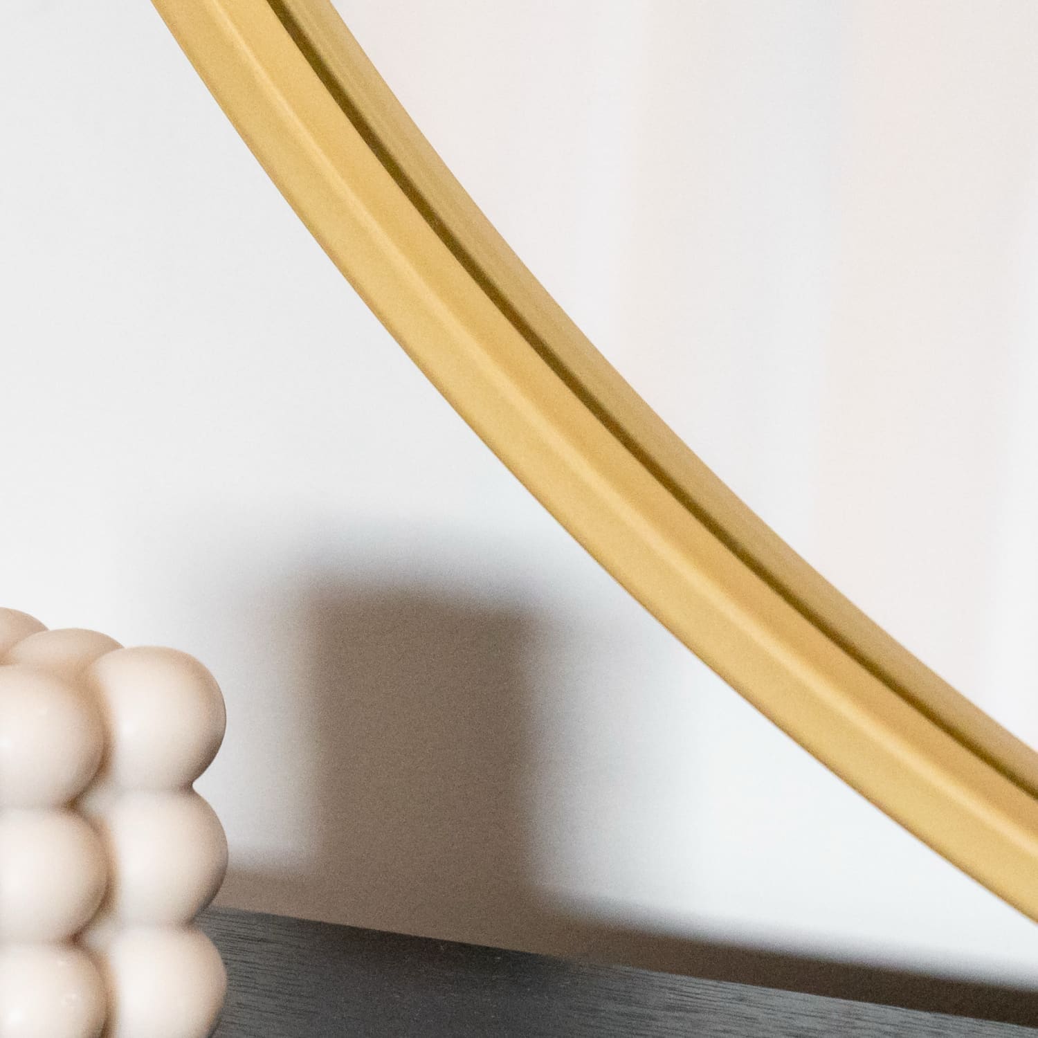 Rei - Round Gold Metal Circle Mirror - 70cm x 70cm - White Bear Furnishings