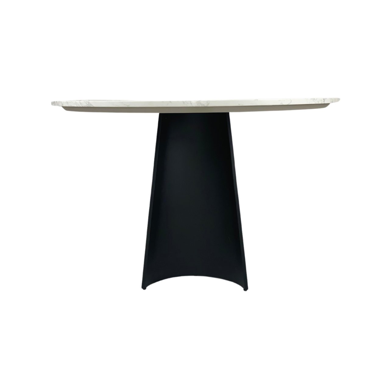 Twenty 10 Designs Rosemary Round Dining Table - Black & White Marble - DT-R-BB-TWM-120