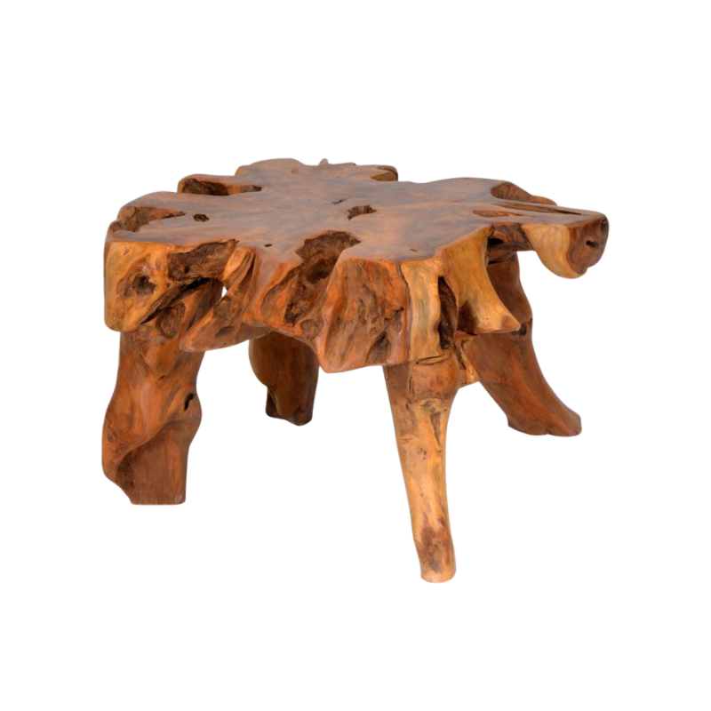 Small Teak Tree Root Root Coffee Table - IS37