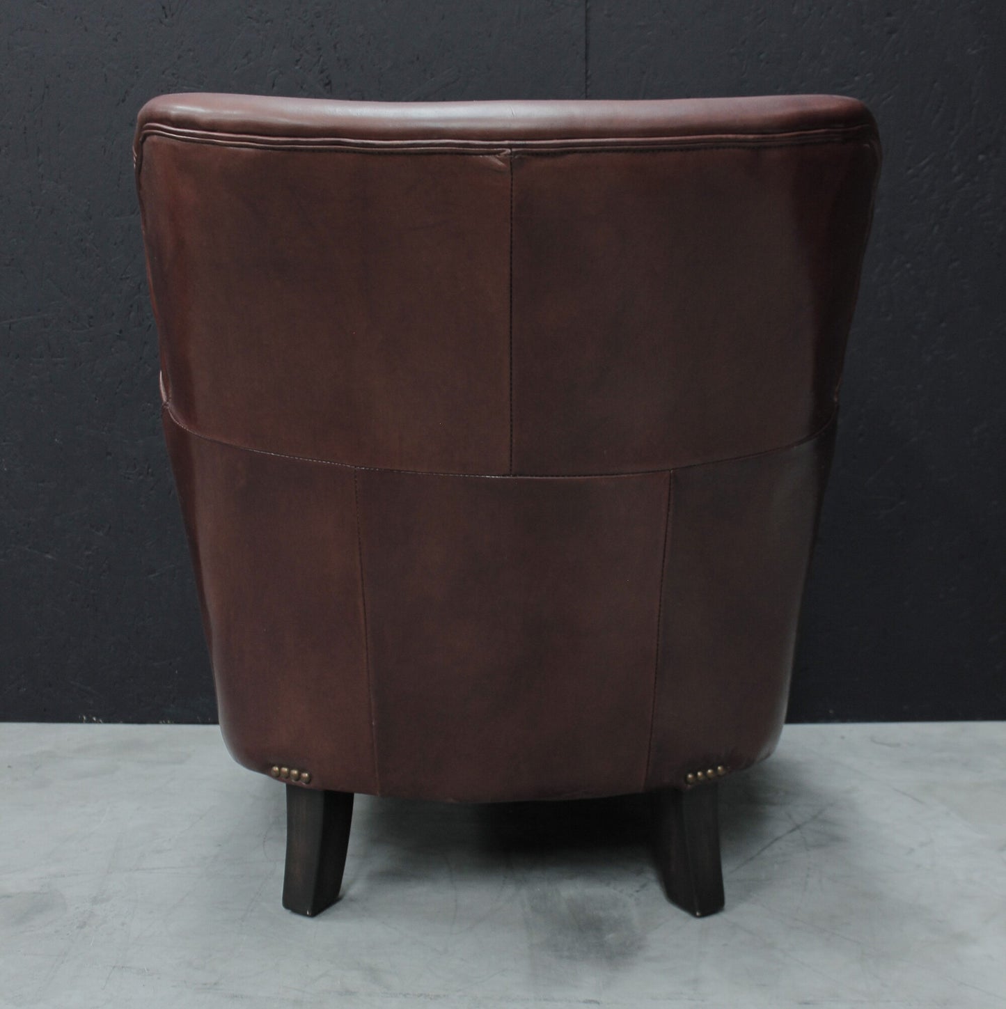 Vintage Leather Member's Club Chair in Deep Brown TK0411-1D