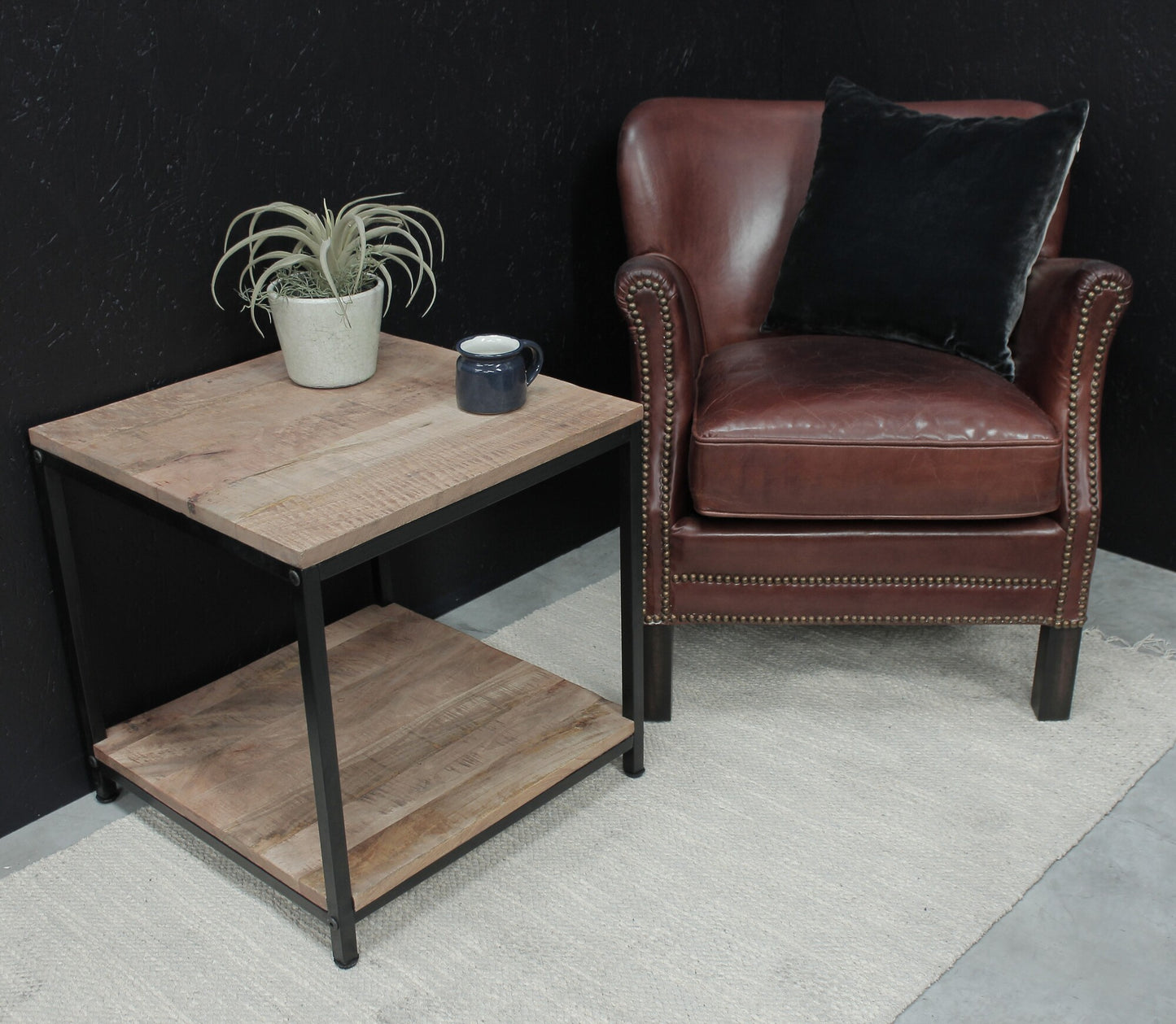 Vintage Leather Member's Club Chair in Deep Brown TK0411-1D
