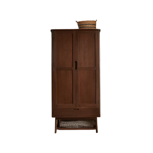 Fishe & Lilly Norway Walnut Wardrobe - White Bear Furnishings