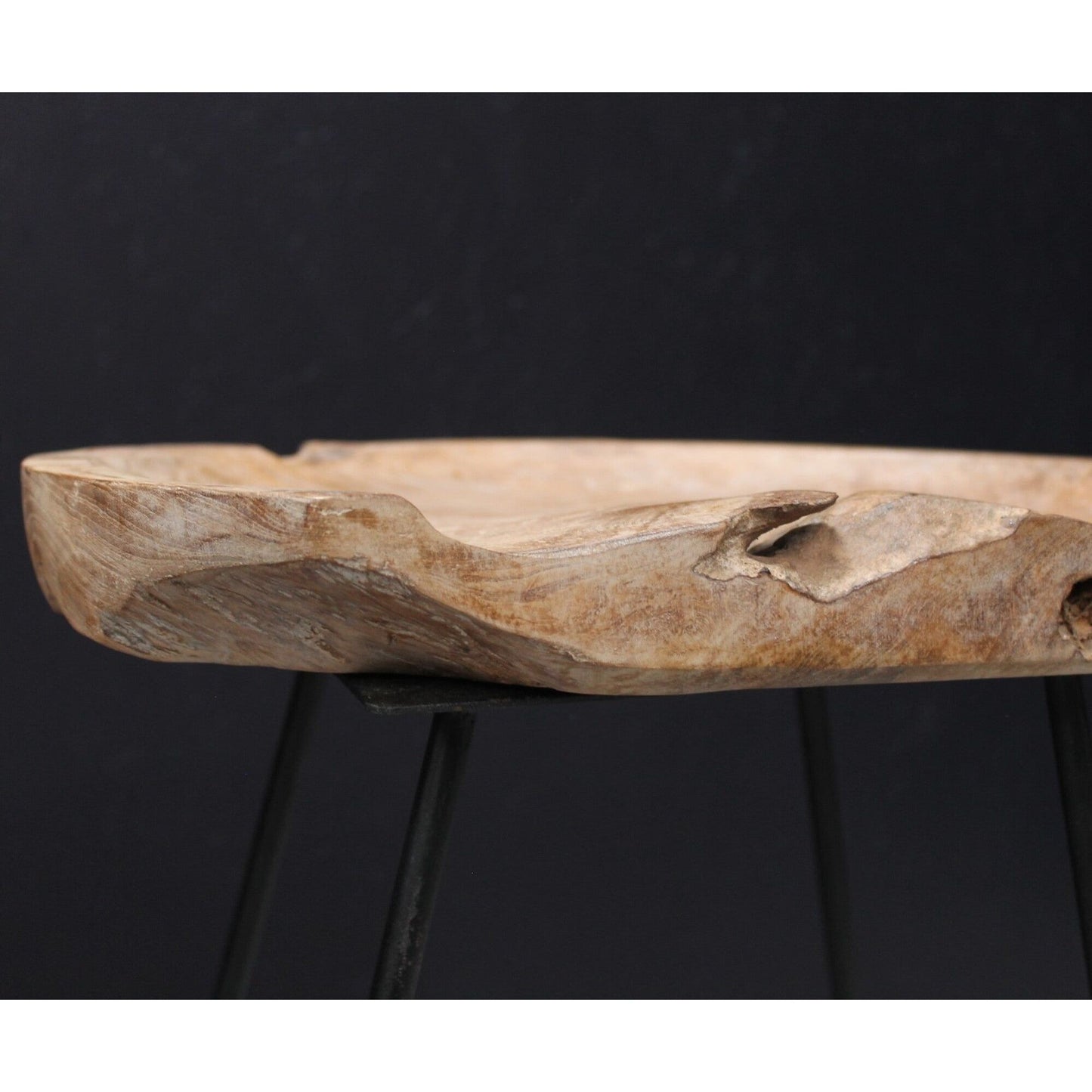 Ancient Mariner Oval Teak Seat Set of 2 Bar Stools - IS038 - White Bear Furnishings