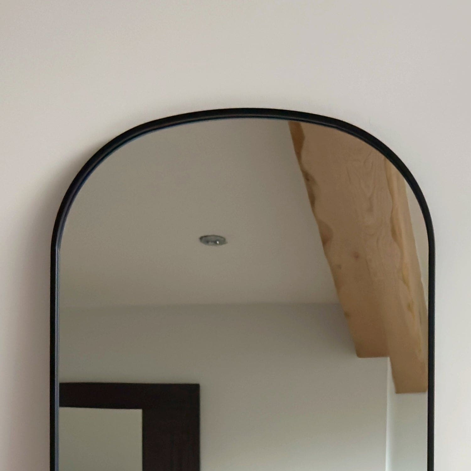 Yoko - Black Metal Gentle Arch Mirror - 150cm x 60cm - White Bear Furnishings