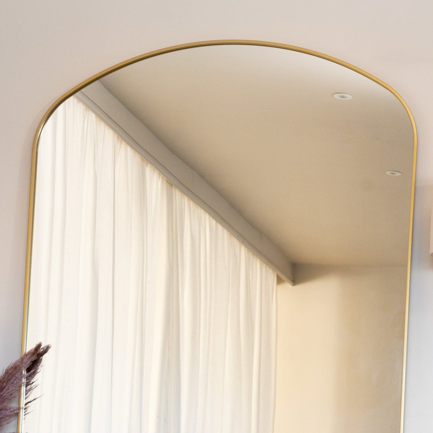 Yoko - Gold Metal Gentle Arch Mirror - 200cm x 120cm - White Bear Furnishings