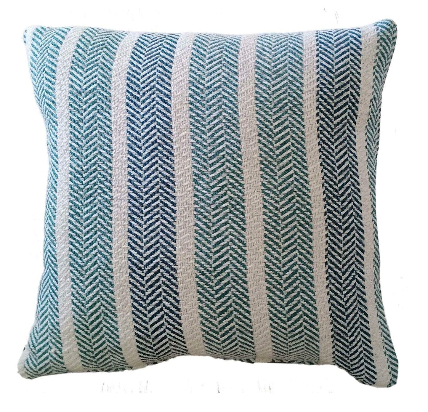Zara Striped Indian Cotton Cushion Covers for Indoor Outdoor Decor Super Soft with Discreet Zipper in Grey Ochre Teal Blush Pink Various Sizes by OLIVIA ROCCO - White Bear Furnishings