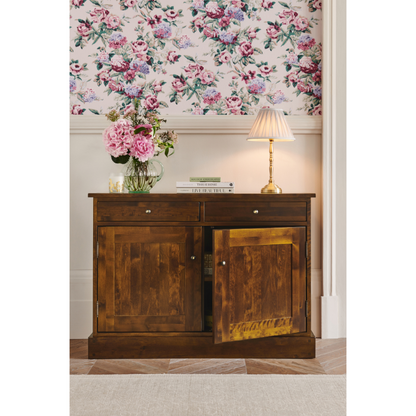 Laura Ashley Garrat 2 Door 2 Drawer Sideboard in Dark Chestnut - 3394844 - White Bear Furnishings