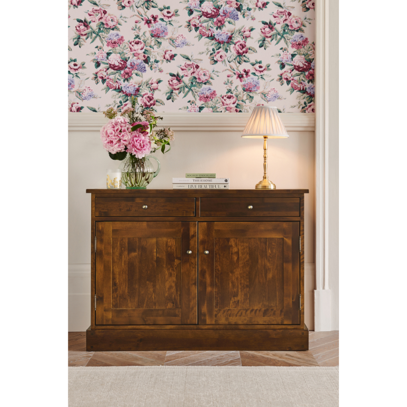 Laura Ashley Garrat 2 Door 2 Drawer Sideboard in Dark Chestnut - 3394844 - White Bear Furnishings