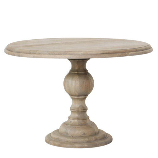 Maison Reproductions Rustic Wooden Round Dining Table 120cm - WFA63