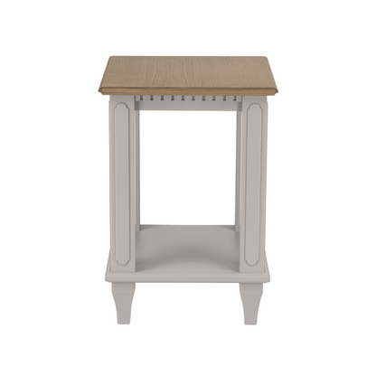 Laura Ashley hanover Side Table in Pale French Grey - ???? - White Bear Furnishings