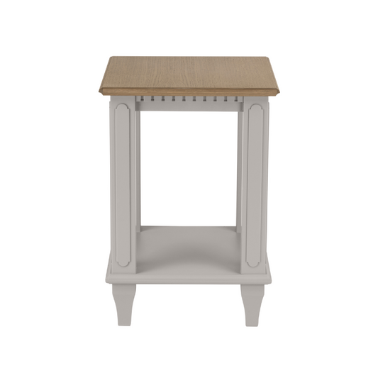 Laura Ashley hanover Side Table in Pale French Grey - ???? - White Bear Furnishings