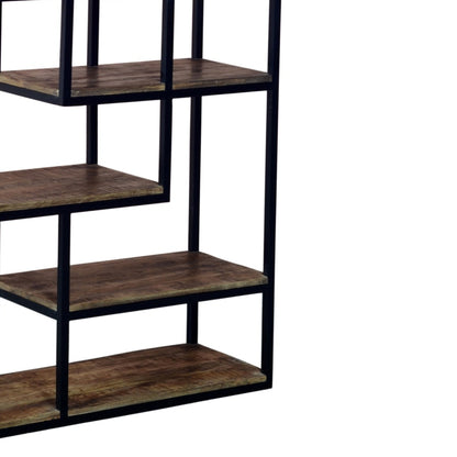 Handcrafted Multi Shelf Industrial Shelf Unit - 19987