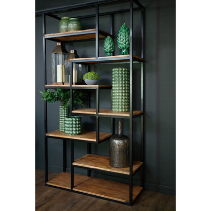 Handcrafted Multi Shelf Industrial Shelf Unit - 19987