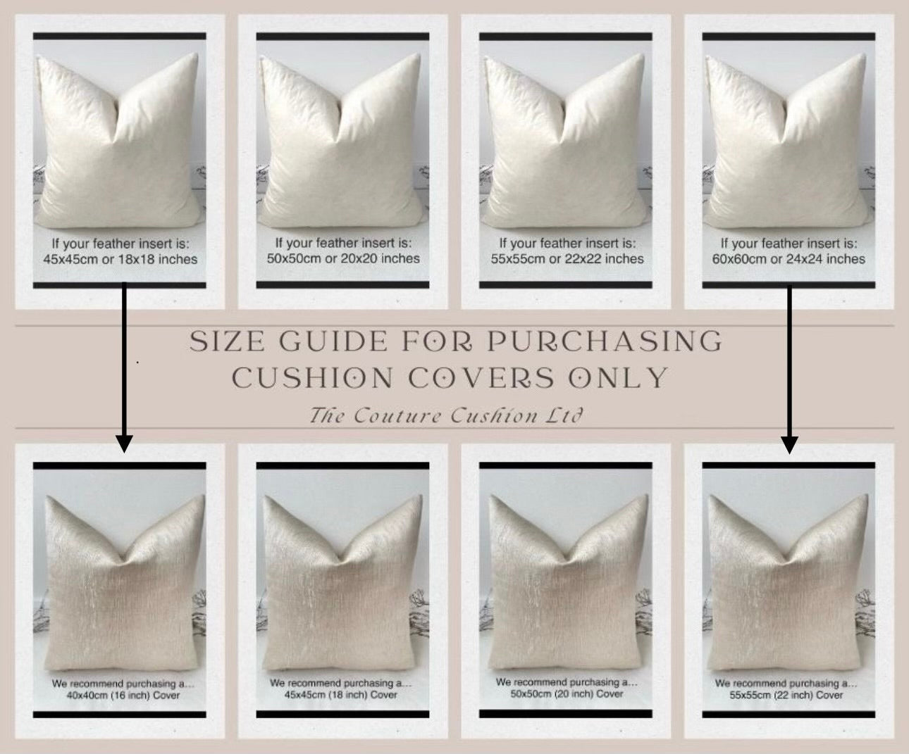 The Couture Cushion - The Ivory Laurent - Style No. 57