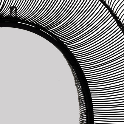 Large Handcrafted Chico Black Wire Mirror - 22715