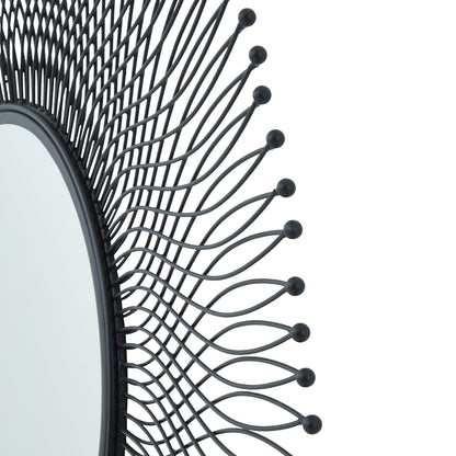 Rio Black Large Wire Mirror - 23107