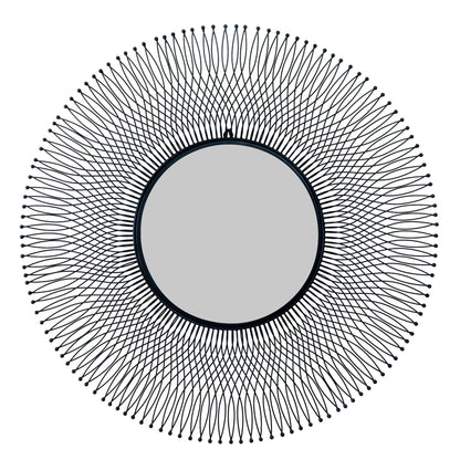 Rio Black Large Wire Mirror - 23107