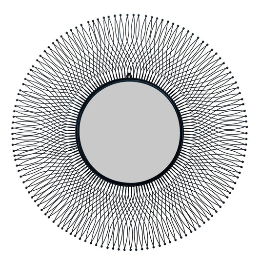 Rio Black Large Wire Mirror - 23107