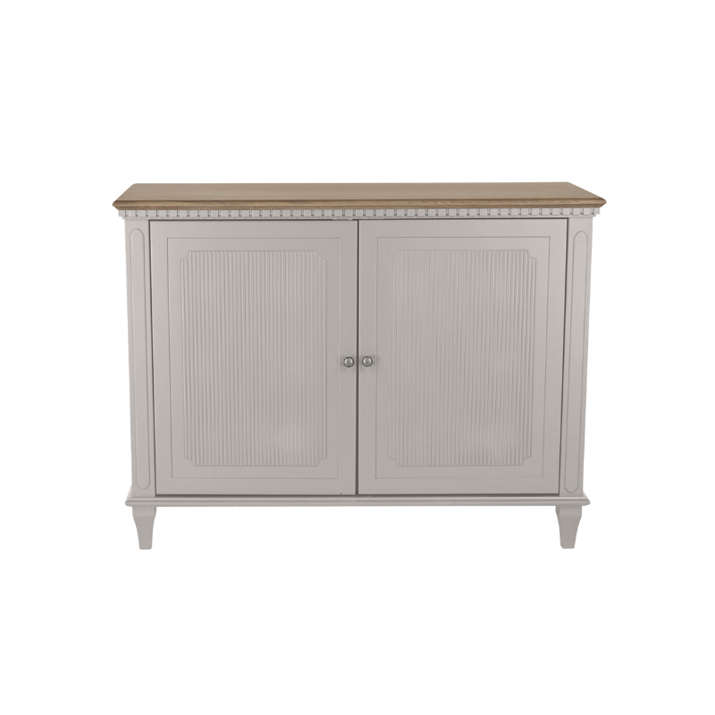 Laura Ashley Hanover 2 Door Sideboard in Pale French Grey - 3746916 - White Bear Furnishings