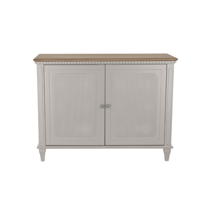 Laura Ashley Hanover 2 Door Sideboard in Pale French Grey - 3746916 - White Bear Furnishings