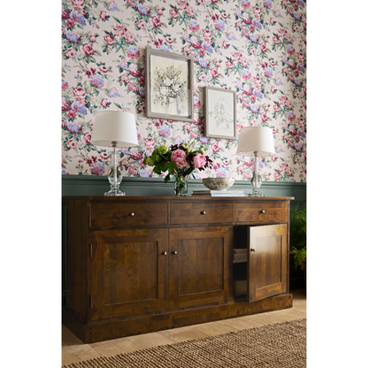 Laura Ashley Garrat 3 Door 3 Drawer Sideboard in Dark Chestnut - 3458572 - White Bear Furnishings