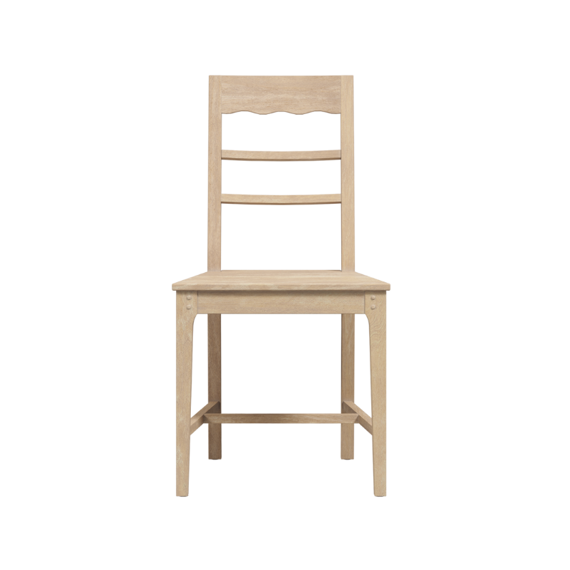 Laura Ashley Washed Oak Pair of Dining Chairs - 3271006 - White Bear Furnishings