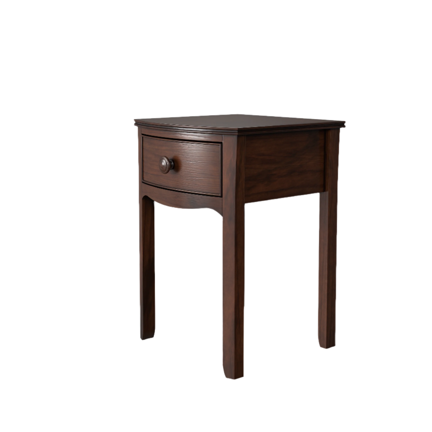 Laura Ashley Broughton Dark 1 Drawer Bedside Table - 3608147 - White Bear Furnishings