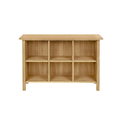 Laura Ashley Milton Low Bookcase in Oak - 3652110