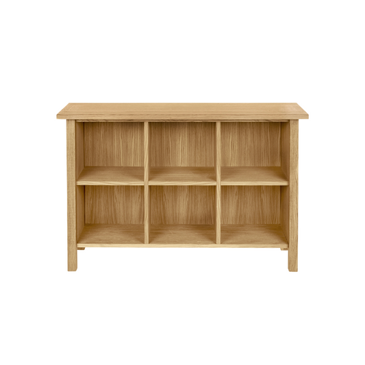 Laura Ashley Milton Low Bookcase in Oak - 3652110
