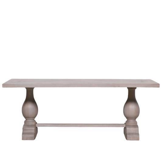 Maison Reproductions Blanche Wood Rustic Rectangular Dining Table 260cm - KFA941