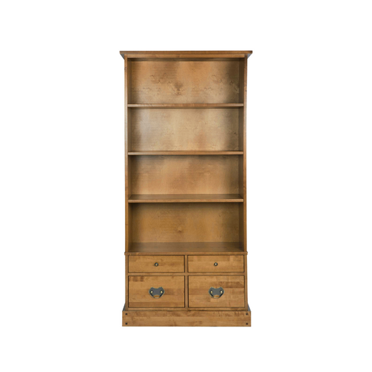 Laura Ashley Garrat 4 Drawer Single Bookcase in Honey - 3458582 - White Bear Furnishings