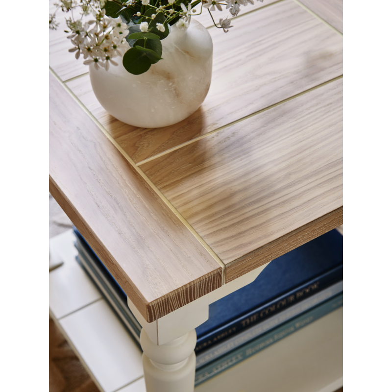 Laura Ashley Dorset Side Table in White - 3692025 - White Bear Furnishings