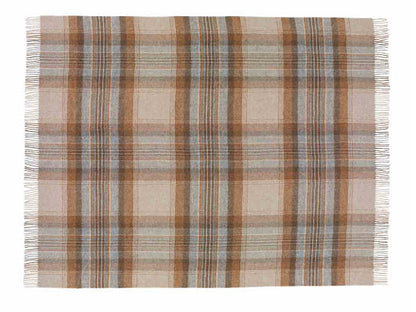 Kintyre Shetland Pure New Wool Throw - Natural