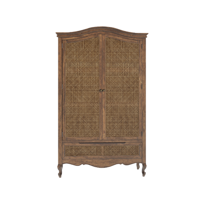 Montpellier 2 Door 1 Drawer Wardrobe in Walnut or Black