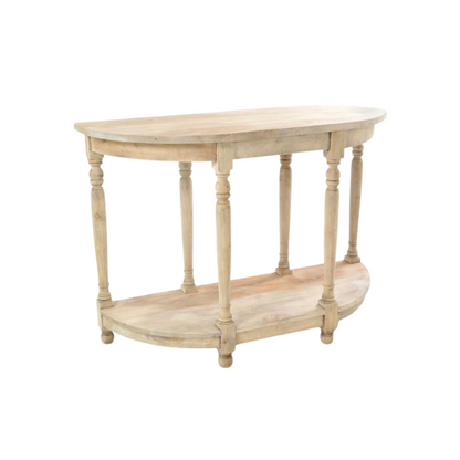 Ancient Mariner Vintage Style Demilune Small Console Table VIN125S