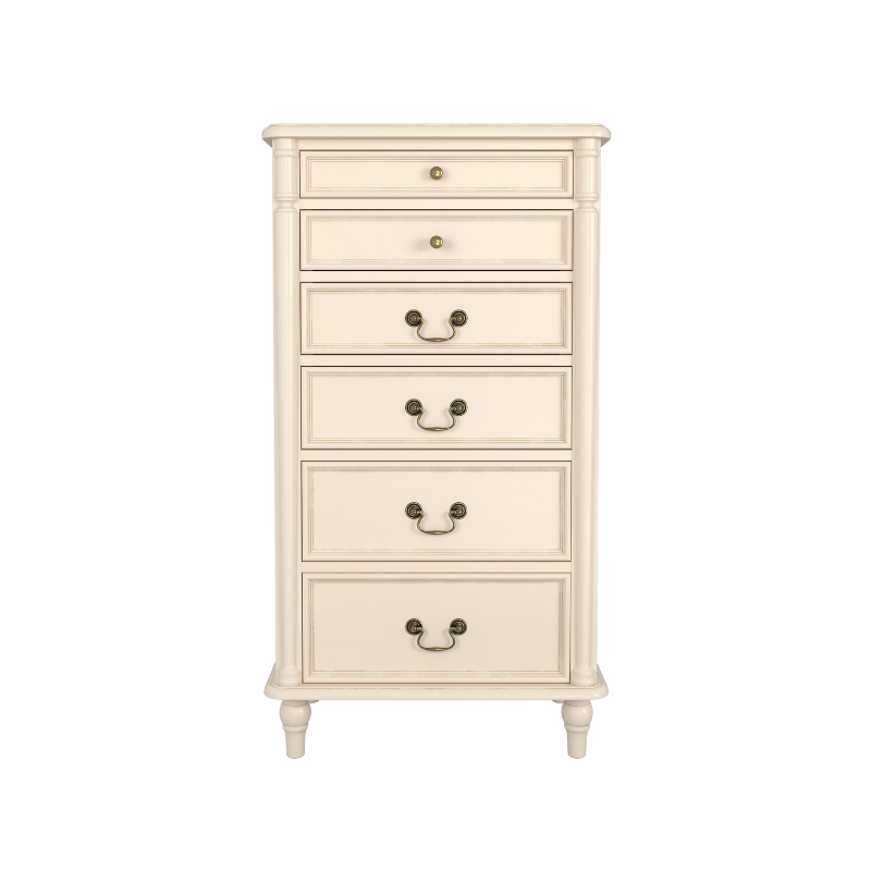 Laura Ashley Clifton 6 Drawer Tall Chest in Ivory - 3563889 - White Bear Furnishings