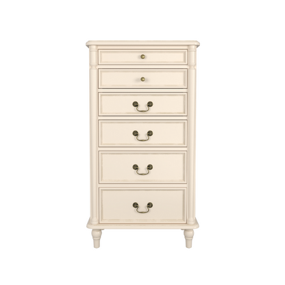 Laura Ashley Clifton 6 Drawer Tall Chest in Ivory - 3563889 - White Bear Furnishings