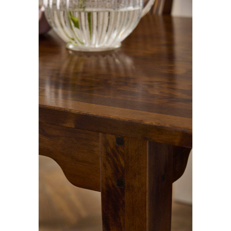 Laura Ashley Garrat Extending Dining Table in Dark Chestnut - 3345138 - White Bear Furnishings